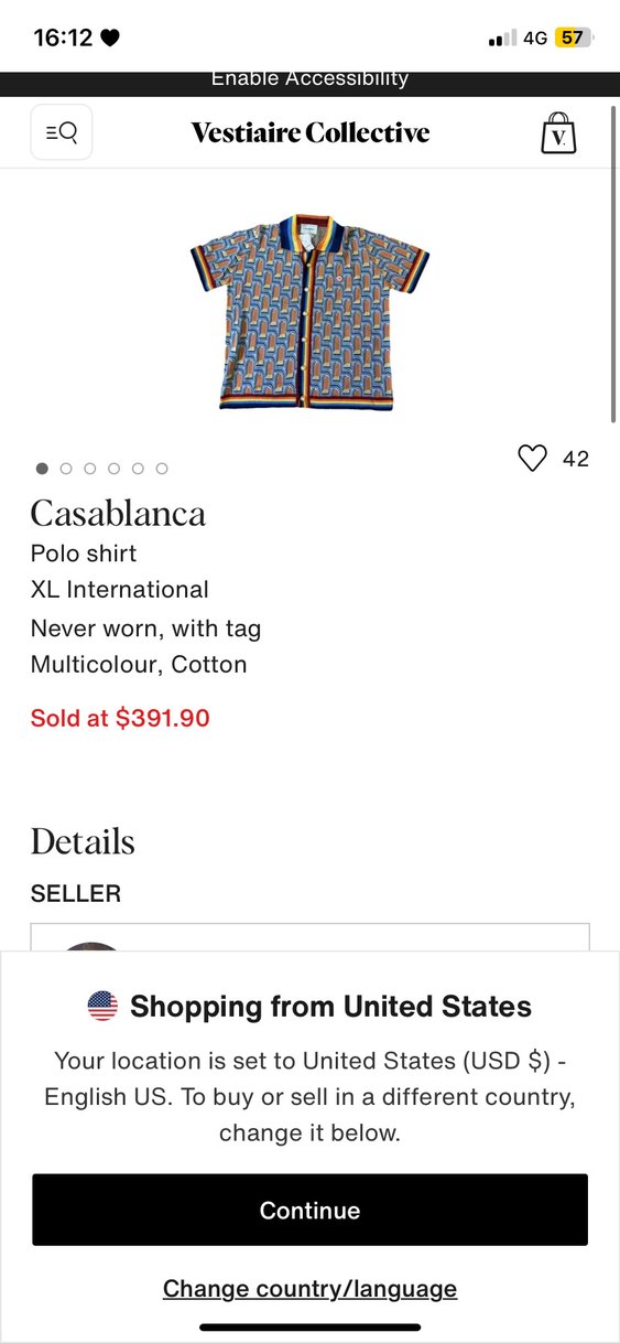 Renkli Baskılı Kısa Kollu Erkek Gömlek Casablanca - Görsel 3