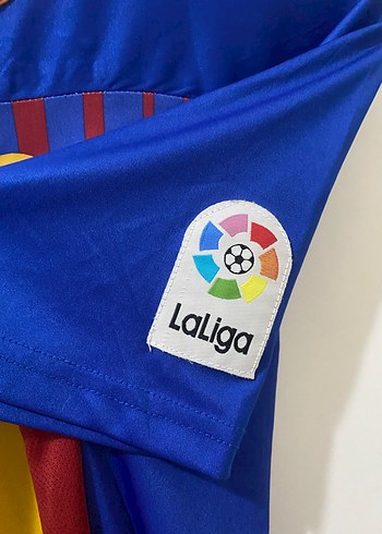 Barcelona Baskılı Mavi Erkek Spor Tişörtü - Görsel 6