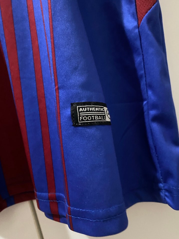 Barcelona Baskılı Mavi Erkek Spor Tişörtü - Görsel 2