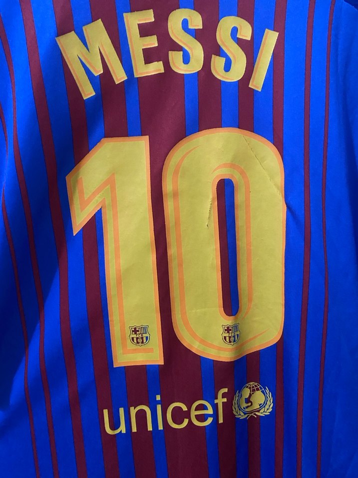 Barcelona Baskılı Mavi Erkek Spor Tişörtü - Görsel 4