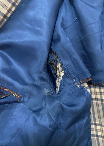 Gri Ekose Erkek Ceket - Klasik Kesim %77 yün yüksek kalite - Görsel 4