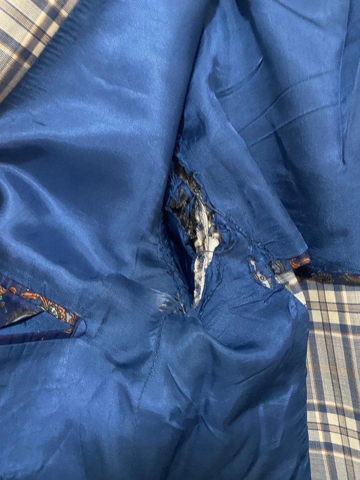 Gri Ekose Erkek Ceket - Klasik Kesim %77 yün yüksek kalite - Görsel 4