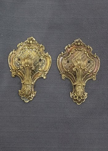 1930-50 arası üretim dev boy pirinç askılıklar - Görsel 2