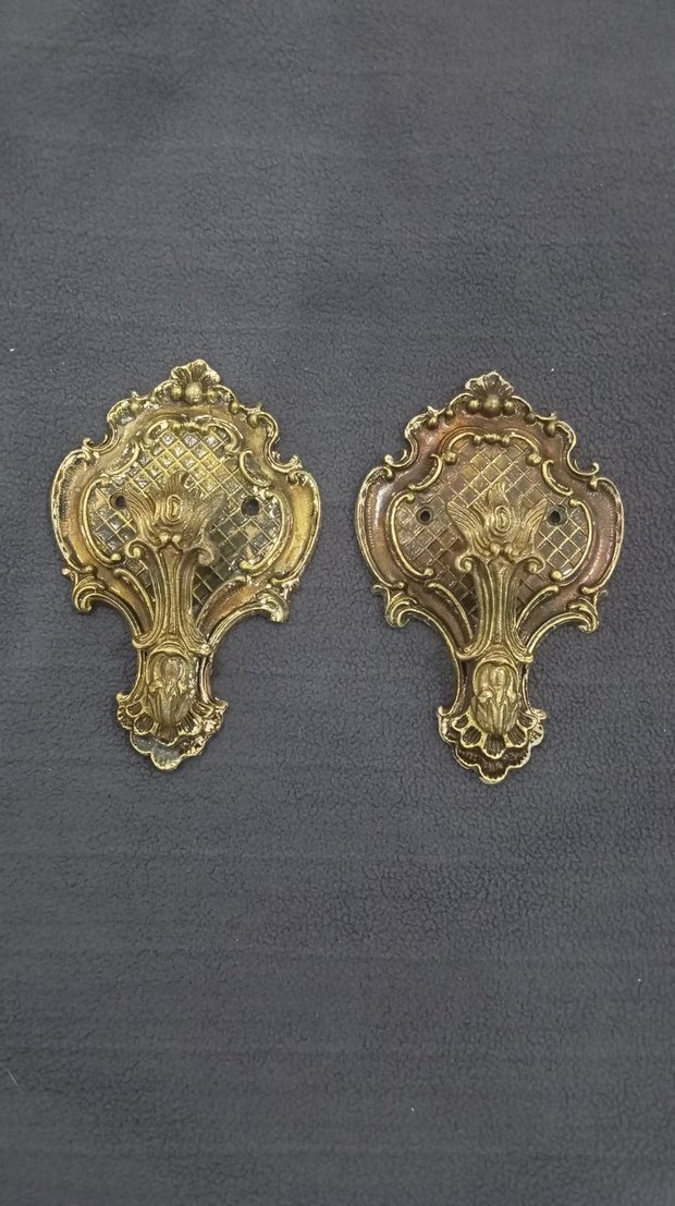 1930-50 arası üretim dev boy pirinç askılıklar - Görsel 2