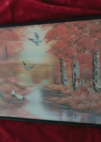 3D Renkli Pastel Manzara Tablosu - Görsel 2