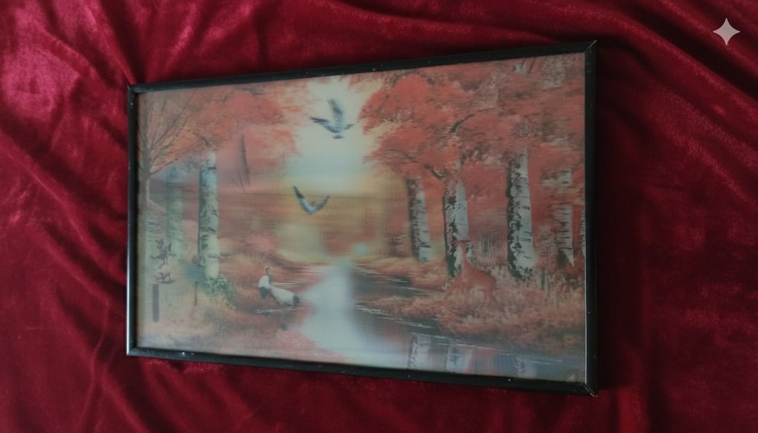 3D Renkli Pastel Manzara Tablosu - Görsel 2