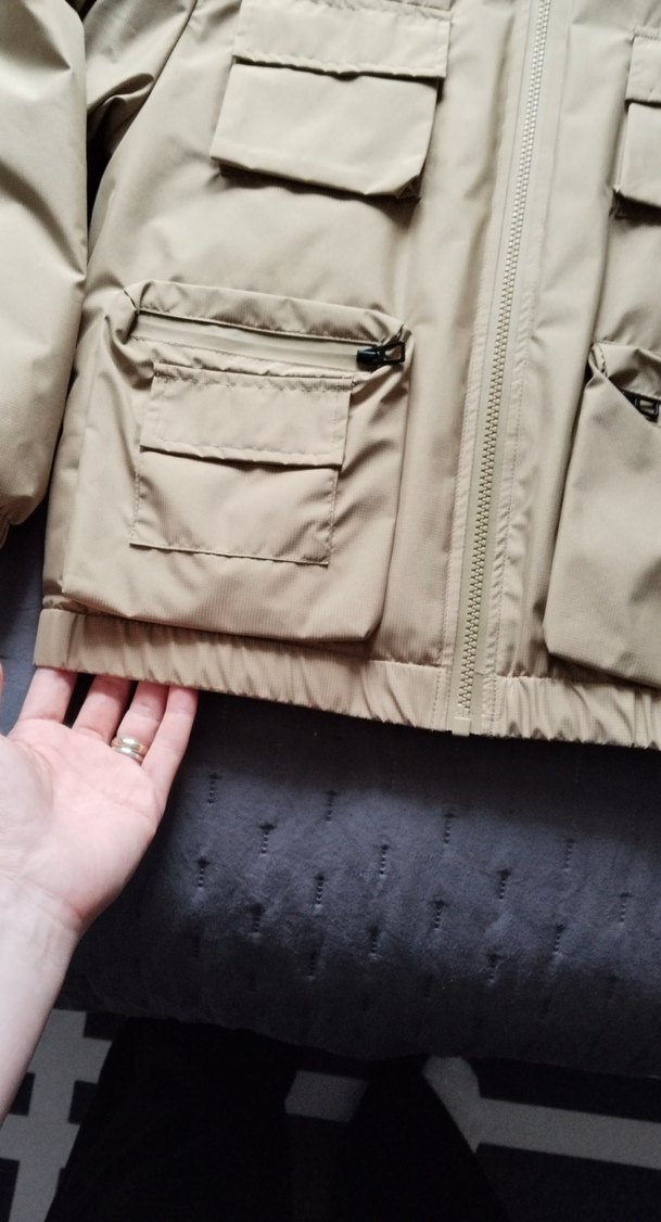 haki yesilFermuarlı Erkek çocuk Rüzgarlık - Görsel 4