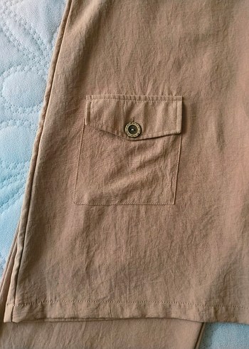 LC Waikiki Bej Keten Uzun Tunik ve pantolon