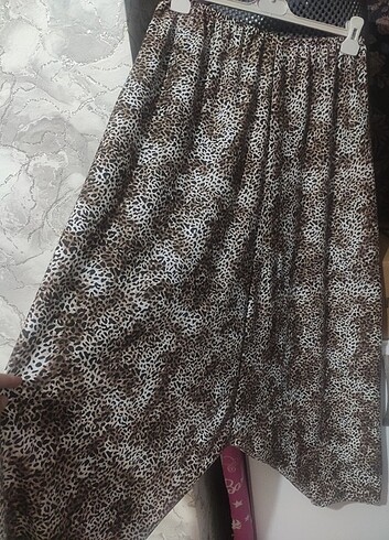 Leopar desenli şalvar 