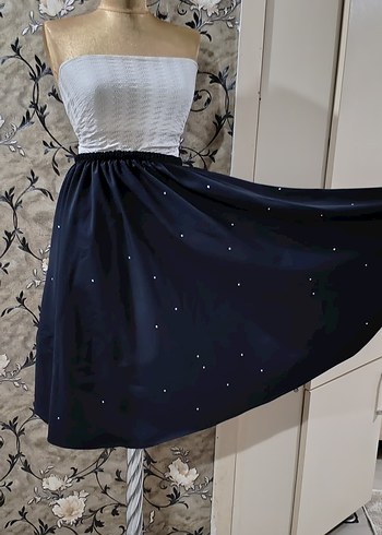 Zara paraşüt kumaş kloş etek 