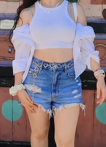 34 Beden Zara jean şort