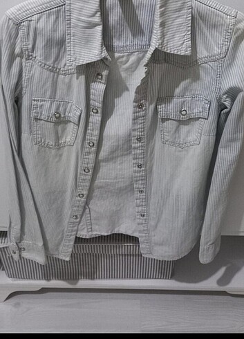 xs Beden Mango jean gömlek