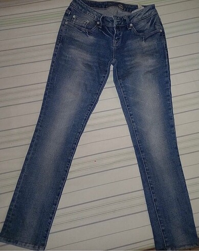 34 Beden Ltb düşük bel eskitmeli jean