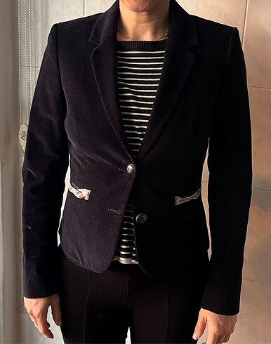 s Beden Twist blazer fitilli mevsimlik ceket