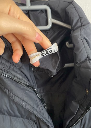 Diğer Garzia narkasına ait Düğmeli Siyah Uzun Kadın Kışlık Mont