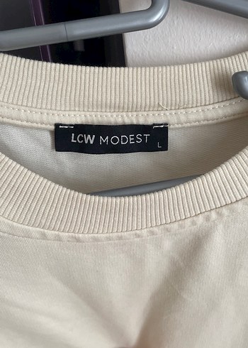 xl Beden Beyaz Fırfırlı Keten Sweatshirt