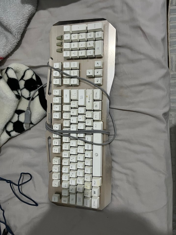 Beyaz Kablolu Klavye - Görsel 2