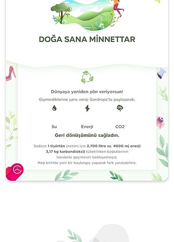 Doğaya katkı sağlayan her alışveriş ile su tüketimi daha az