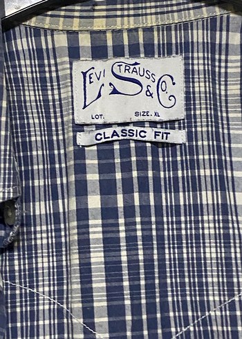 Levi Strauss & Co Classic Fit Ekose Gömlek XL Kısa Kollu plaid - Görsel 2