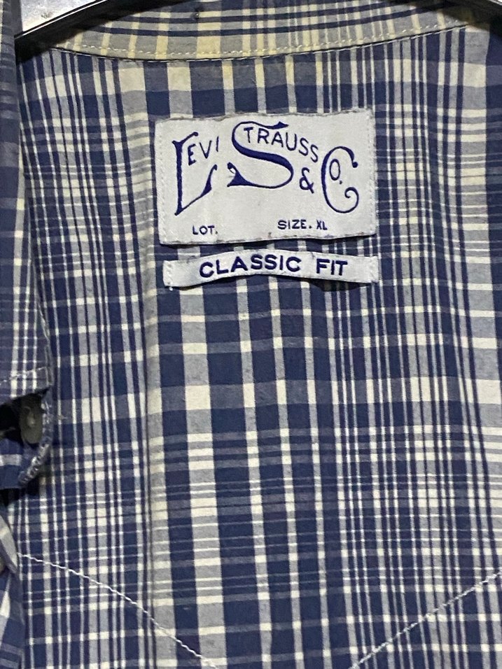 Levi Strauss & Co Classic Fit Ekose Gömlek XL Kısa Kollu plaid - Görsel 2