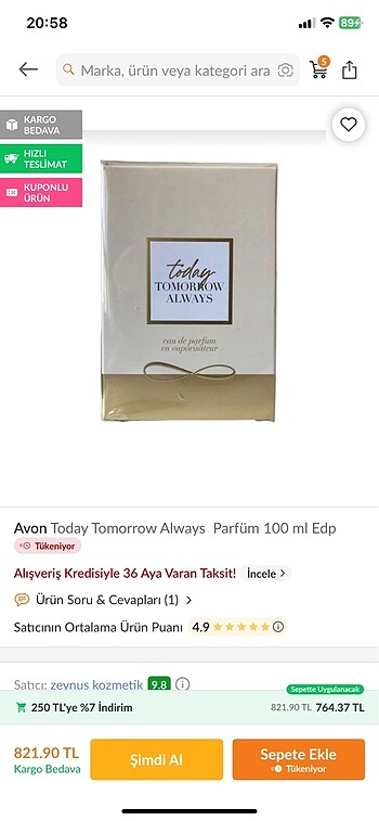 Avon Avon today tomorrow always