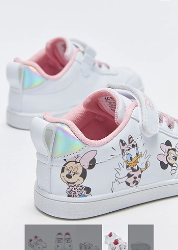 LCW STEPS Minnie Mouse Baskılı Beyaz Kız Spor Ayakkabı - Görsel 4