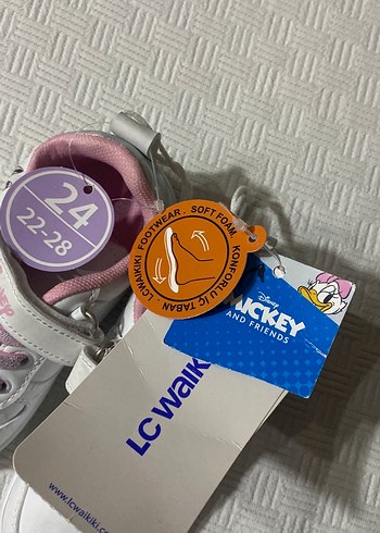 LCW STEPS Minnie Mouse Baskılı Beyaz Kız Spor Ayakkabı - Görsel 5