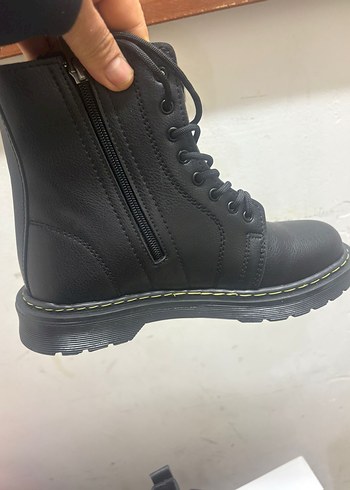 Siyah Deri Goth  Botlar - Görsel 5