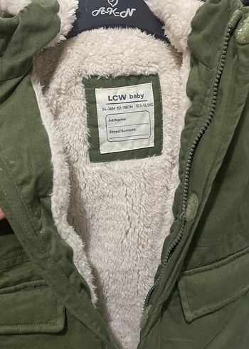 Erkek Çocuk Yeşil Kürklü Street Wear Mont - Görsel 4