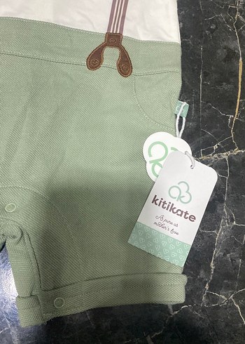 Kısa Kollu Pamuklu Erkek Bebek Tulum - Görsel 3