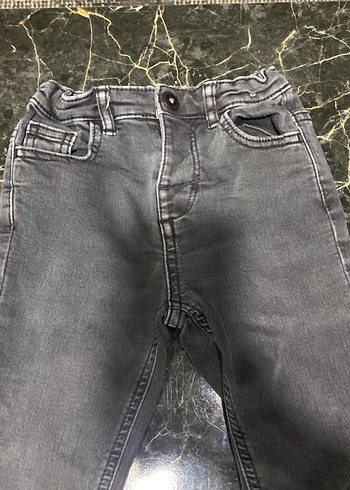 Gri Erkek Çocuk Dar Kesim Denim Pantolon - Görsel 2