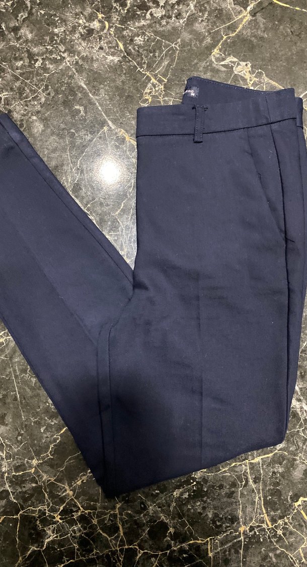 Lacivert  Kadın kumas Pantolon - Görsel 2