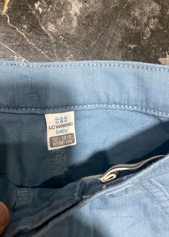 Düğmeli Erkek Çocuk Mavi Denim Pantolon - Görsel 4
