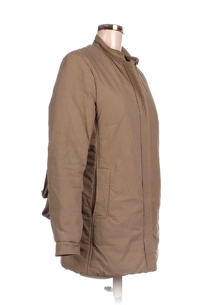 Bej Kemerli Uzun Kollu Kadın Ceket - Görsel 2