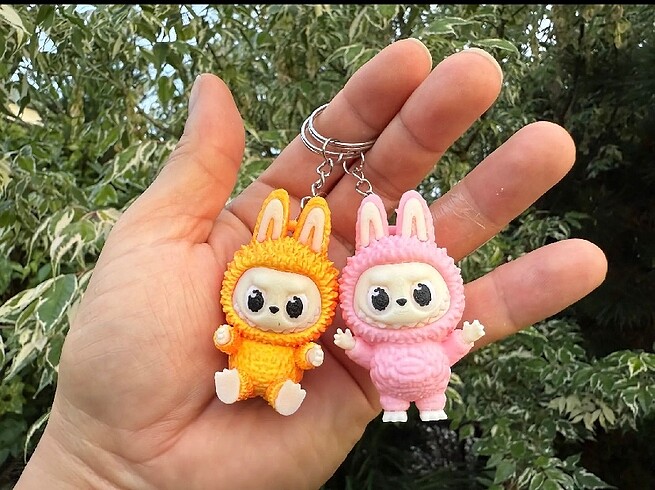 3 boyutlu Labubu Anahtarlık