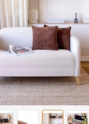 Peluş kırlent kılıfı  - Görsel 2