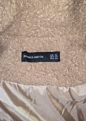 Bej Midi Kadın Kaban Düğmeli - Görsel 3