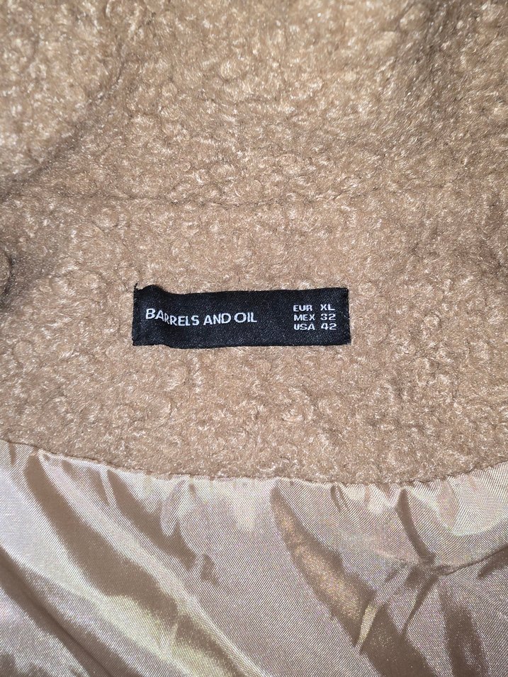 Bej Midi Kadın Kaban Düğmeli - Görsel 3