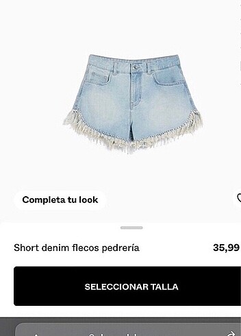 Bershka denim şort