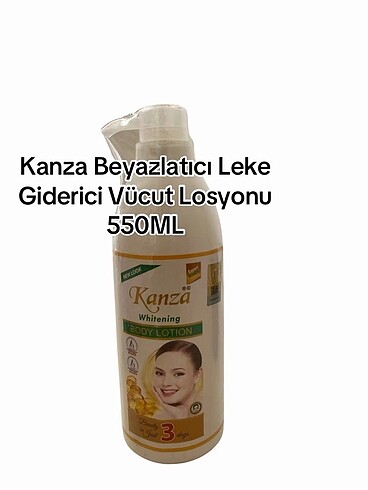 Kanza leke giderici vücut losyonu