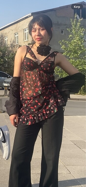 Vintage Love kirazlı üst