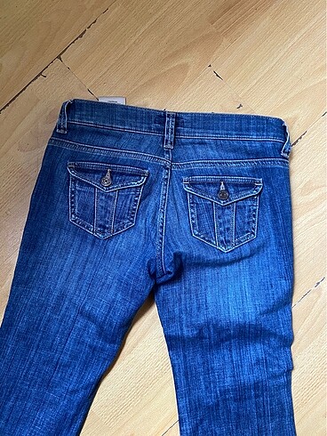 xs Beden mavi Renk Burberry Vintage düşük bel jean