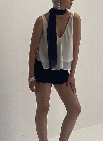 Zara askılı bluz
