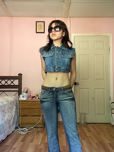 American Vintage Y2K düşük bel jean