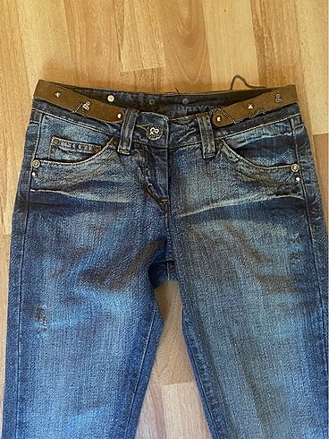 xs Beden mavi Renk Y2K düşük bel jean