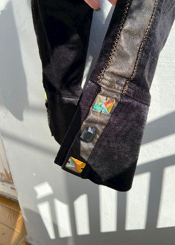 Vintage işlemeli kapri - Görsel 6