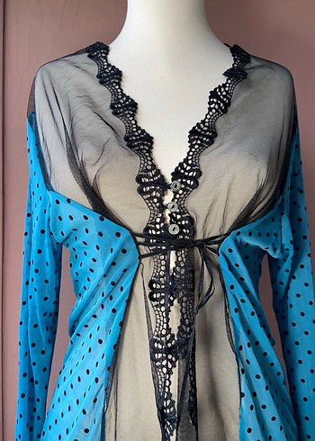 Vintage dantel sabahlık - Görsel 6