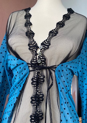 Vintage dantel sabahlık - Görsel 4