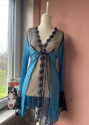 Vintage dantel sabahlık - Görsel 2