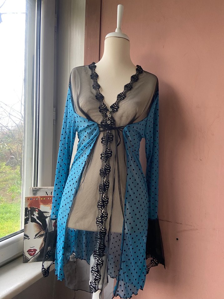 Vintage dantel sabahlık - Görsel 2